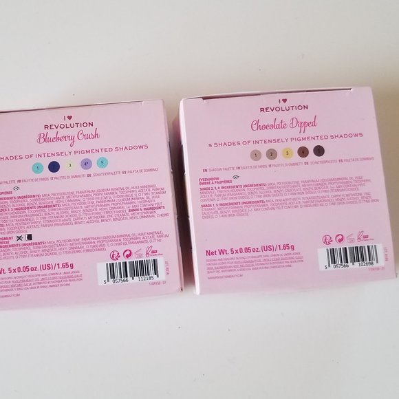 New I heart Revolution Chocolate Dipped & Bluberry Crush Donuts Palette - Picture 7 of 7